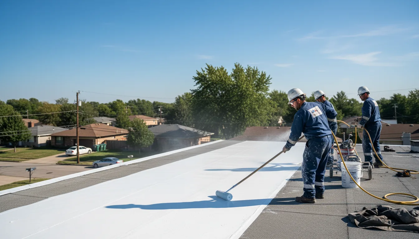 Commercial roof coating in Wayland, OH near me